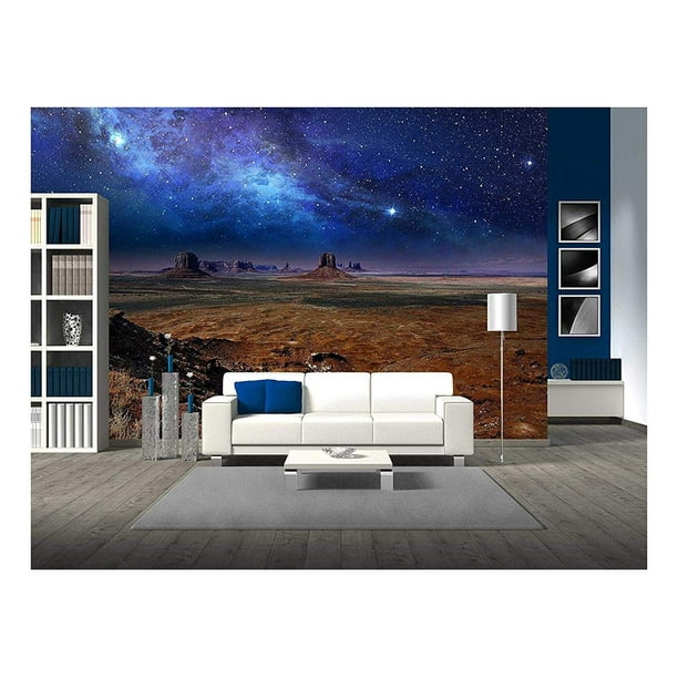 Wall Mural Bright atmosphere and colorful view of galaxy Wall26 100x144